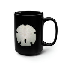 Load image into Gallery viewer, Arrowhead Sand Dollar Shell  | Ceramic Mug | 15oz | Black
