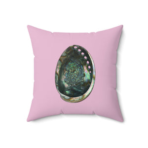 Throw Pillow | Abalone Shell Inside | Orchid Pink | 18x18 Oceancore Seacore Naturecore