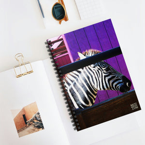 Zebra | Spiral Notebook | Ruled Line | Purple