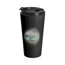Load image into Gallery viewer, Abalone Shell | Stainless Steel Travel Mug | 15oz | Black
