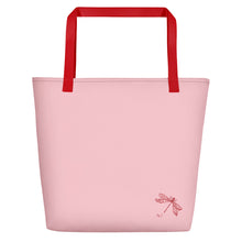 Load image into Gallery viewer, Tote Bag | Balloon Flower Blue | Large | Pink
