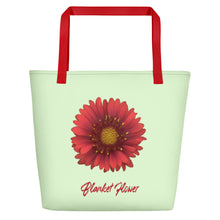 Load image into Gallery viewer, Tote Bag | Blanket Flower Gaillardia Red | Large | Sea Glass
