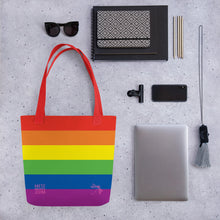 Load image into Gallery viewer, Tote Bag | Progress Pride Flag | Small | Rainbow

