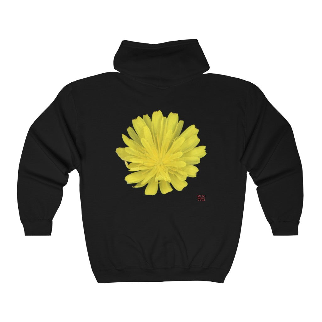 Hawkweed Flower Yellow | Unisex Heavy Blend™ Full Zip Hooded Sweatshirt