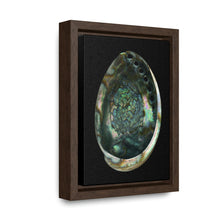 Load image into Gallery viewer, Abalone Shell Interior | Framed Canvas | Black Background
