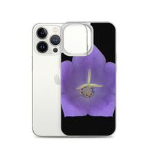 Load image into Gallery viewer, iPhone Case | Balloon Flower Blue | Black Background
