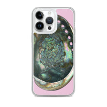 Load image into Gallery viewer, iPhone Case | Abalone Shell Interior | Orchid Pink Background
