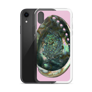 iPhone Case | Abalone Shell Interior | Orchid Pink Background