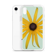 Load image into Gallery viewer, iPhone Case | Black-eyed Susan Rudbeckia Flower Yellow | Sage Background
