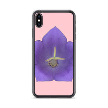Load image into Gallery viewer, iPhone Case | Balloon Flower Blue | Pink Background

