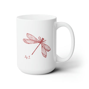 Metz & Matteo Dragonfly Logo | Ceramic Mug | 15oz | White