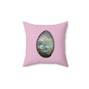 Throw Pillow | Abalone Shell Outside | Orchid Pink | 14x14 Oceancore Seacore Naturecore