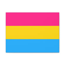 Load image into Gallery viewer, Pansexual Pride Flag | Canvas Print | Lavender Sides
