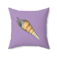 Load image into Gallery viewer, Throw Pillow | Turrid Shell Tan | Lavender | Front | 20x20 Oceancore Seacore Naturecore
