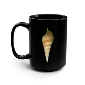 Turrid Shell Tan | Ceramic Mug | 15oz | Black