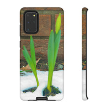 Load image into Gallery viewer, iPhone Samsung Galaxy Google Pixel Tough Phone Case | Daffodil Narcissus | Spring Yellow Green
