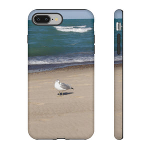 iPhone Samsung Galaxy Google Pixel Tough Phone Case |  Seagull Ocean | Sand Blue
