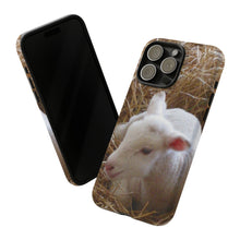 Load image into Gallery viewer, iPhone Samsung Galaxy Google Pixel Tough Phone Case | Lamb | White Straw
