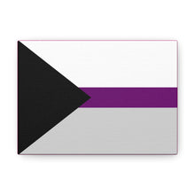 Load image into Gallery viewer, Demisexual Pride Flag | Canvas Print | Hot Pink Sides
