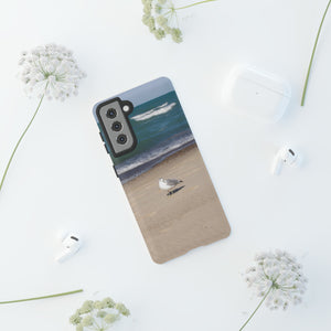 iPhone Samsung Galaxy Google Pixel Tough Phone Case |  Seagull Ocean | Sand Blue