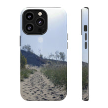 Load image into Gallery viewer, iPhone Samsung Galaxy Google Pixel Tough Phone Case |  Dune Path | Summer Beach Sand Sky Blue
