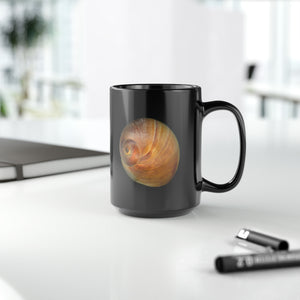Moon Snail Shell Shark's Eye | Ceramic Mug | 15oz | Black