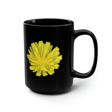 Load image into Gallery viewer, Hawkweed Flower Yellow | Ceramic Mug | 15oz | Black

