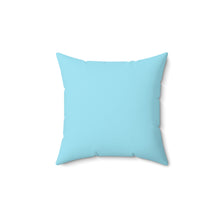 Load image into Gallery viewer, Metz &amp; Matteo Dragonfly Logo | Square Throw Pillow | Sky Blue
