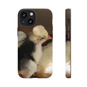 iPhone Samsung Galaxy Google Pixel Tough Phone Case | Mohawk Chick | Yellow Black