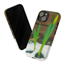 Load image into Gallery viewer, iPhone Samsung Galaxy Google Pixel Tough Phone Case | Daffodil Narcissus | Spring Yellow Green
