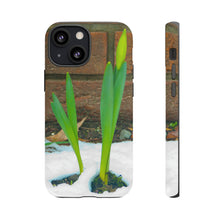 Load image into Gallery viewer, iPhone Samsung Galaxy Google Pixel Tough Phone Case | Daffodil Narcissus | Spring Yellow Green
