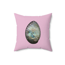 Load image into Gallery viewer, Abalone Shell | Square Throw Pillow | Orchid Pink
