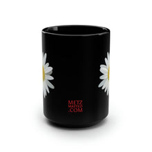 Load image into Gallery viewer, Shasta Daisy Flower White | Ceramic Mug | 15oz | Black
