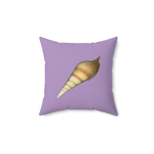 Load image into Gallery viewer, Throw Pillow | Turrid Shell Tan | Lavender | Back | 14x14 Oceancore Seacore Naturecore
