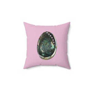 Throw Pillow | Abalone Shell Inside | Orchid Pink | 14x14 Oceancore Seacore Naturecore