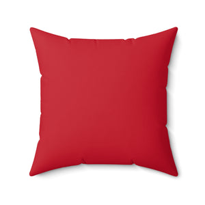 Finger Starfish Shell Top | Square Throw Pillow | Red