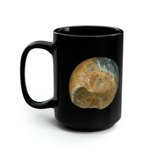 Load image into Gallery viewer, Moon Snail Shell Black &amp; Rust | Ceramic Mug | 15oz | Black
