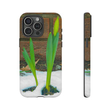 Load image into Gallery viewer, iPhone Samsung Galaxy Google Pixel Tough Phone Case | Daffodil Narcissus | Spring Yellow Green
