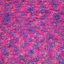 Load image into Gallery viewer, &quot;Princess Delight&quot; Hand-Knit Blanket: Pink Magenta Purple Bulky Warm Soft Cozy
