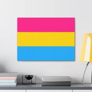 Pansexual Pride Flag | Canvas Print | Lavender Sides