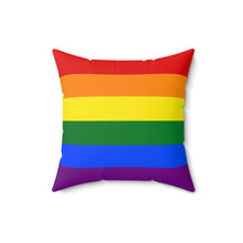 Load image into Gallery viewer, Gay Pride Flag (1979) | Square Throw Pillow | Rainbow

