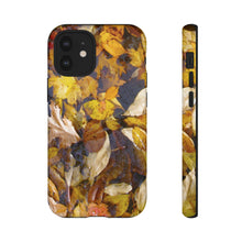 Load image into Gallery viewer, iPhone Samsung Galaxy Google Pixel Tough Phone Case | Floating Autumn Fall Leaves | Red Yellow

