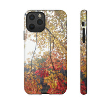 Load image into Gallery viewer, iPhone Samsung Galaxy Google Pixel Tough Phone Case | Autumn Fall Trees Leaves | Red Yellow
