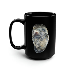 Oyster Shell Blue | Ceramic Mug | 15oz | Black