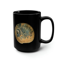 Load image into Gallery viewer, Moon Snail Shell Black &amp; Rust | Ceramic Mug | 15oz | Black
