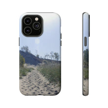 Load image into Gallery viewer, iPhone Samsung Galaxy Google Pixel Tough Phone Case |  Dune Path | Summer Beach Sand Sky Blue
