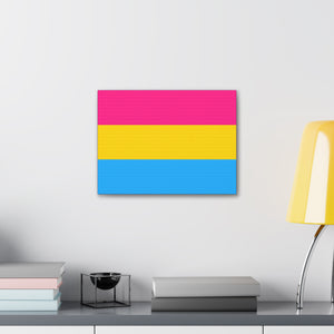 Pansexual Pride Flag | Canvas Print | Lavender Sides