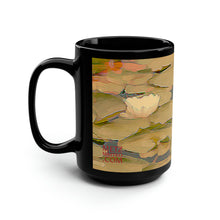 Load image into Gallery viewer, Water Lilies | Ceramic Mug | 15oz | Black | Green
