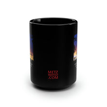 Load image into Gallery viewer, No matter how dark the night, a new day will dawn... | Inspirational Motivational Quote Ceramic Mug | 15oz | Black | Sky Sunset Sunrise
