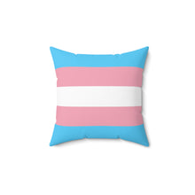 Load image into Gallery viewer, Throw Pillow | Transgender Pride Flag | Blue Pink White | 14x14
